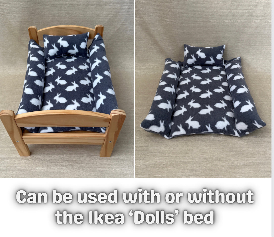 Fleece Double 'Snuggle' Buffer Blanket (can be used with Ikea 'Duktig' Bed)