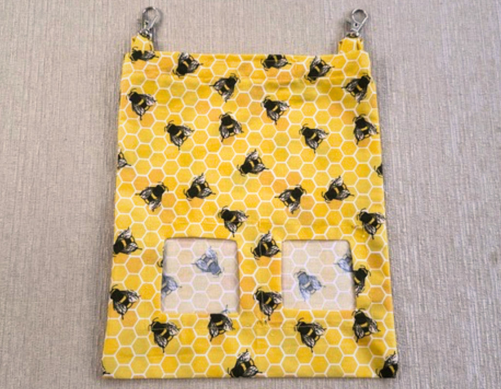 SALE - Small Patterned Cotton Hay Bags