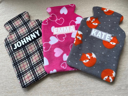 Personalised Hot Water Bottle Covers