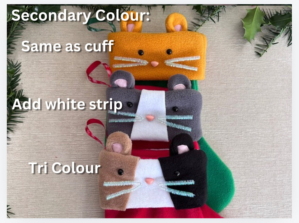 Green Personalised Guinea Pig Christmas Stocking