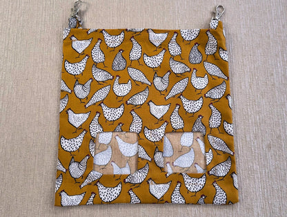 SALE - Small Patterned Cotton Hay Bags