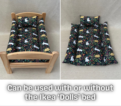 Cotton Double 'Snuggle' Buffer Blanket (can be used with Ikea 'Duktig' Bed)